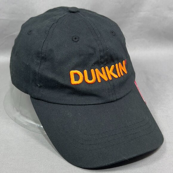 Dunkin Donuts Strapback Hat Cap Black Coffee Uniform Workwear Souvenir Dad Mens - Picture 6 of 13